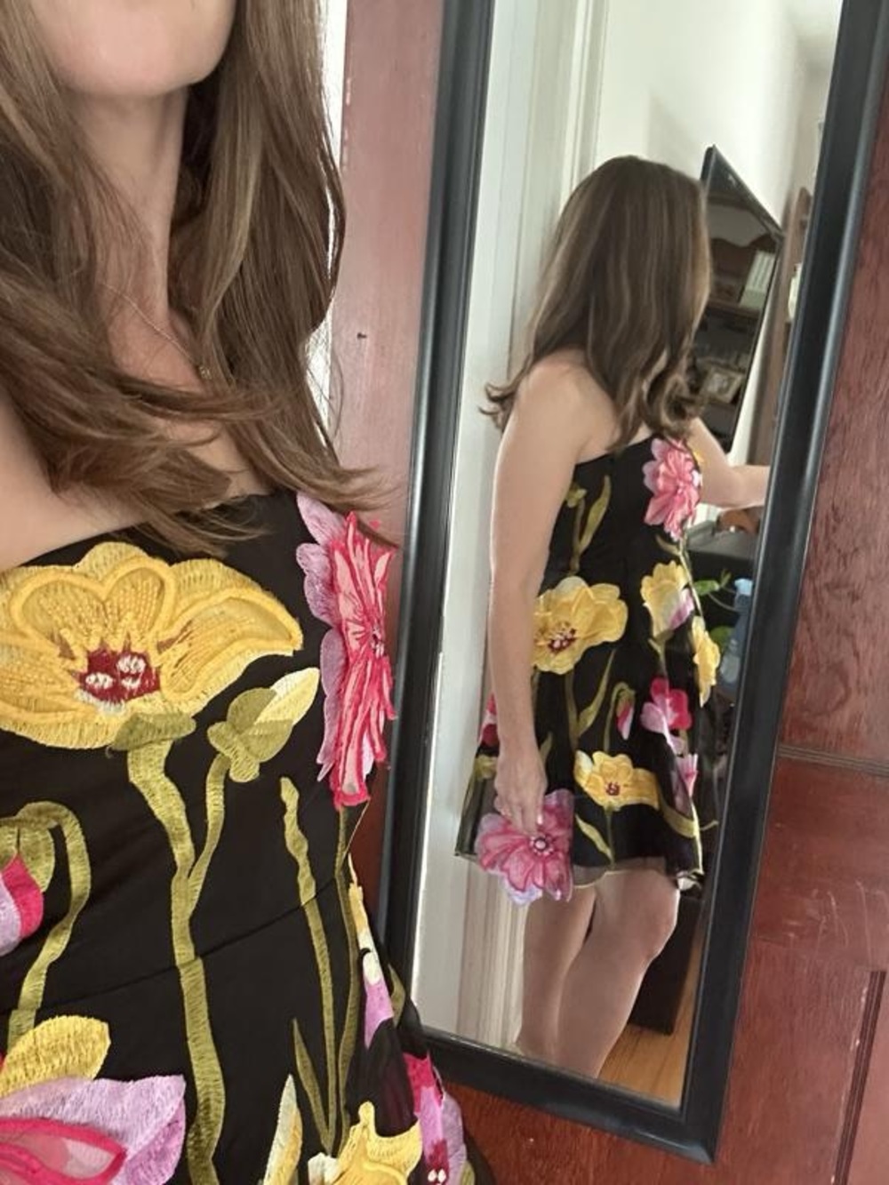 NWT Size S - By Anthropologie Floral Organza Mini Dress (US$ 248) - Picture 4 of 16